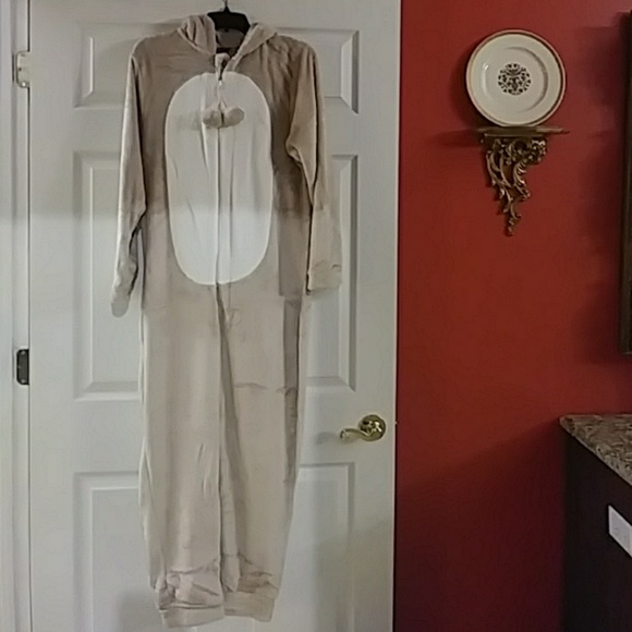 Soft & Cozy Hooded Holiday Onesie, Reindeer - Picture 3 of 8